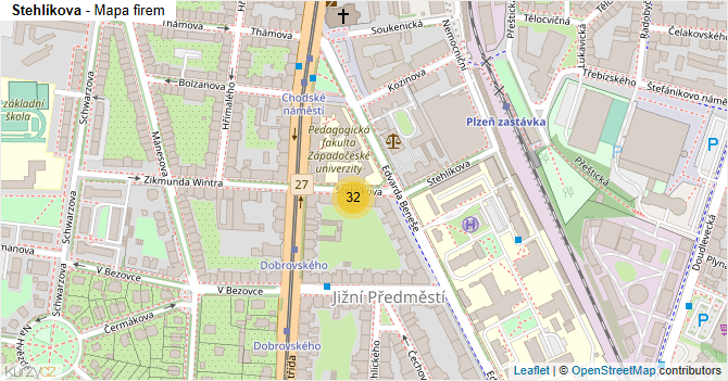 Stehlíkova - mapa firem