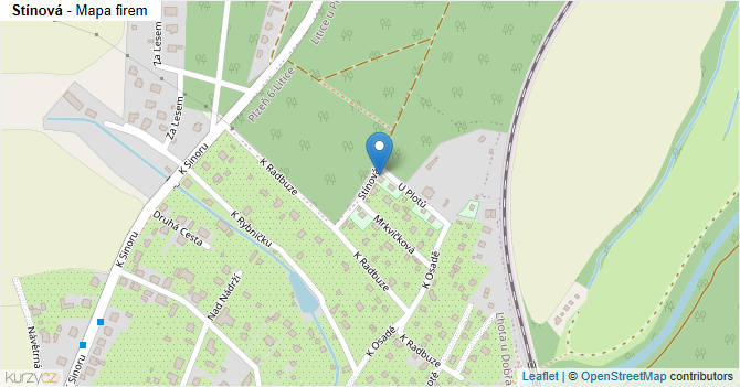 Stínová - mapa firem
