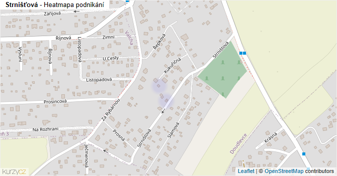 Strnišťová - mapa podnikání