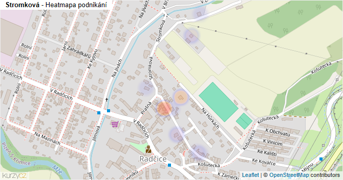 Stromková - mapa podnikání