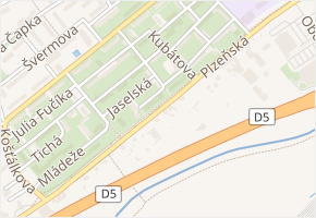 Tetínská v obci Plzeň - mapa ulice
