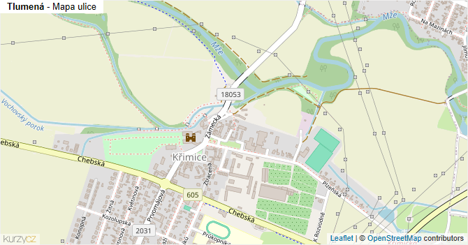 Tlumená - mapa ulice
