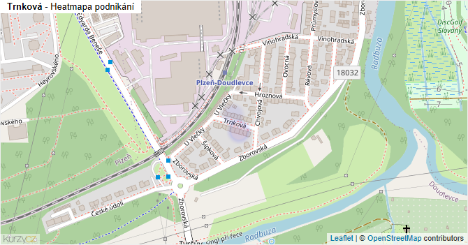 Trnková - mapa podnikání