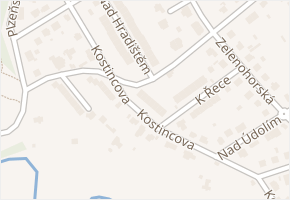 U Českého dvora v obci Plzeň - mapa ulice