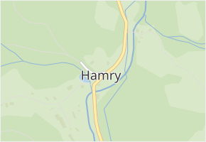 U Hamru v obci Plzeň - mapa ulice