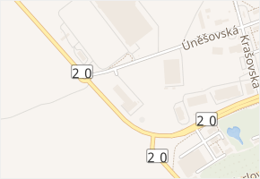 U Hasičů v obci Plzeň - mapa ulice