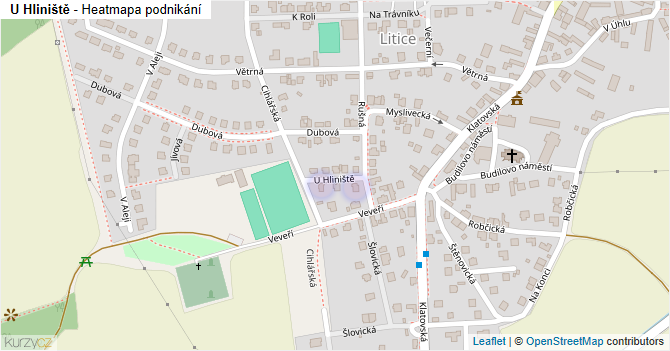 U Hliniště - mapa podnikání
