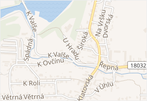 U Hradu v obci Plzeň - mapa ulice