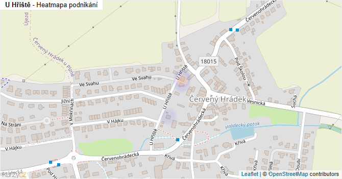 U Hřiště - mapa podnikání
