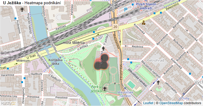U Ježíška - mapa podnikání
