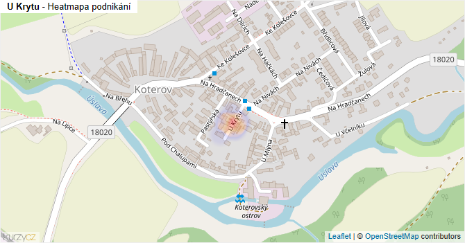 U Krytu - mapa podnikání