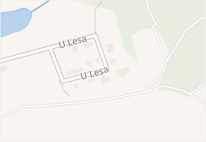 U Lesa v obci Plzeň - mapa ulice