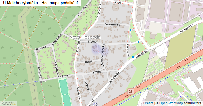 U Malého rybníčka - mapa podnikání