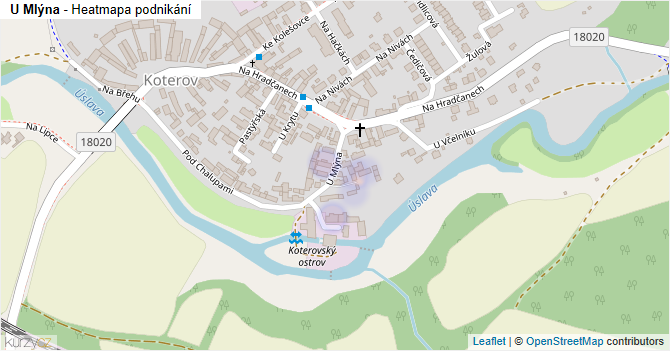 U Mlýna - mapa podnikání