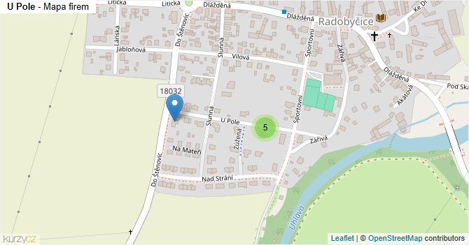 U Pole - mapa firem