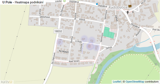 U Pole - mapa podnikání
