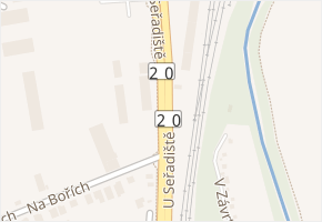 U Seřadiště v obci Plzeň - mapa ulice