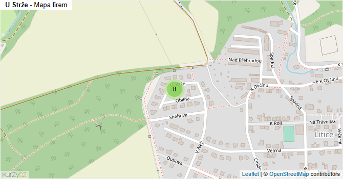 U Strže - mapa firem
