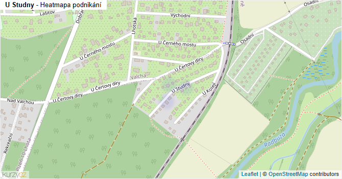 U Studny - mapa podnikání