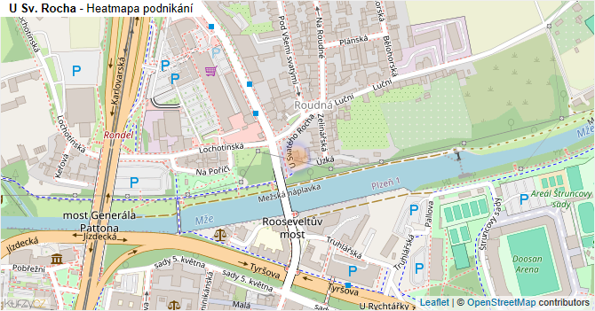 U Sv. Rocha - mapa podnikání