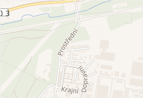 U Svahu v obci Plzeň - mapa ulice