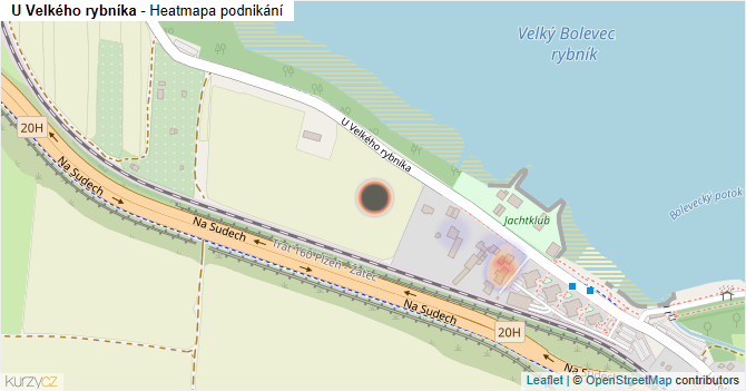U Velkého rybníka - mapa podnikání