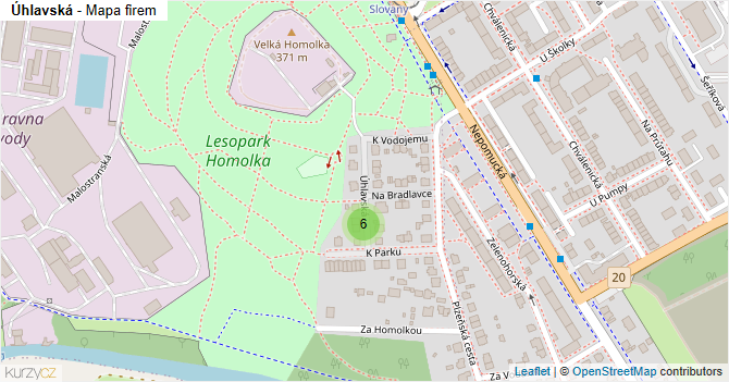 Úhlavská - mapa firem