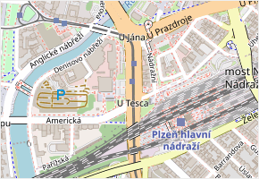 Ukrajinská v obci Plzeň - mapa ulice