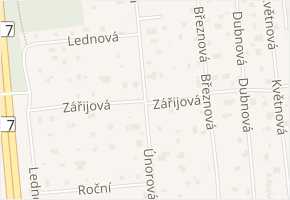 Únorová v obci Plzeň - mapa ulice