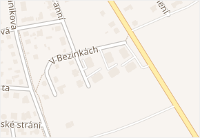 V Bezinkách v obci Plzeň - mapa ulice