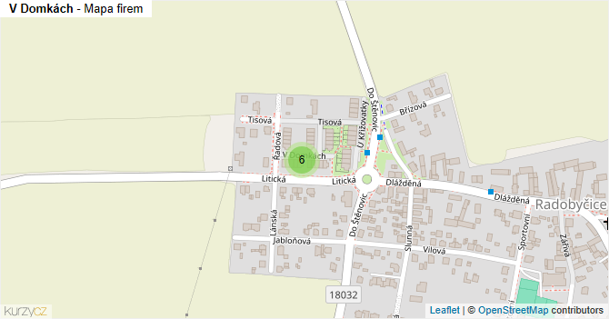 V Domkách - mapa firem