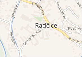 V Radčicích v obci Plzeň - mapa ulice