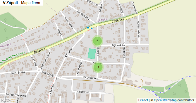 V Zápolí - mapa firem