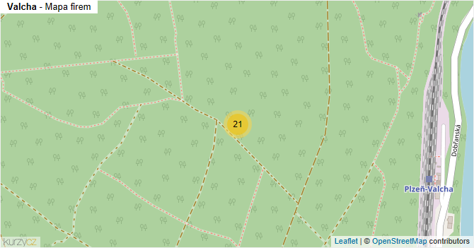 Valcha - mapa firem
