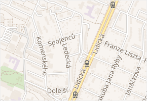 Vaníčkova v obci Plzeň - mapa ulice