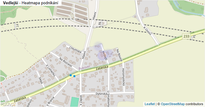 Vedlejší - mapa podnikání