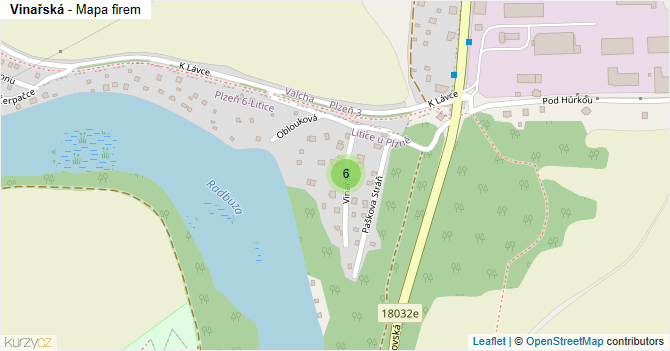 Vinařská - mapa firem