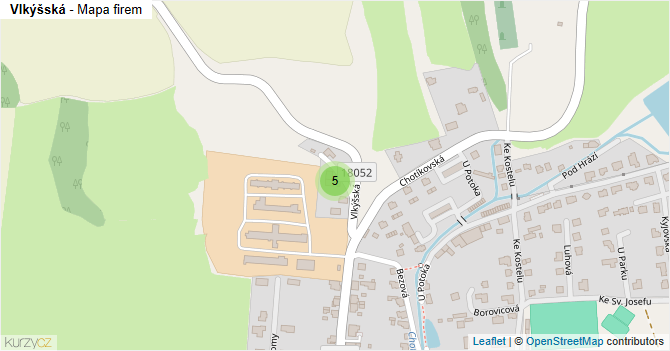 Vlkýšská - mapa firem
