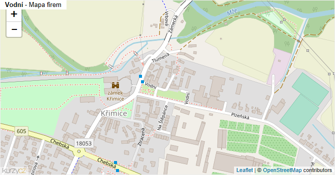 Vodní - mapa firem