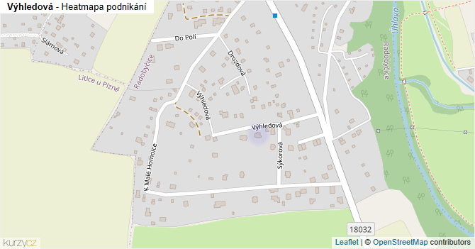 Výhledová - mapa podnikání