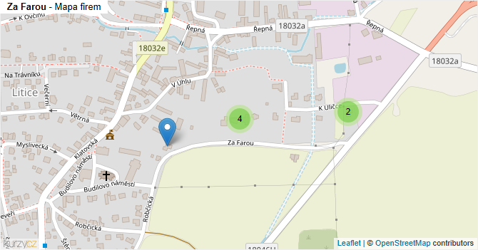 Za Farou - mapa firem
