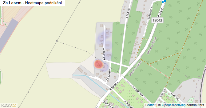 Za Lesem - mapa podnikání