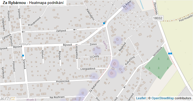 Za Rybárnou - mapa podnikání