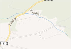 Zábělá v obci Plzeň - mapa ulice
