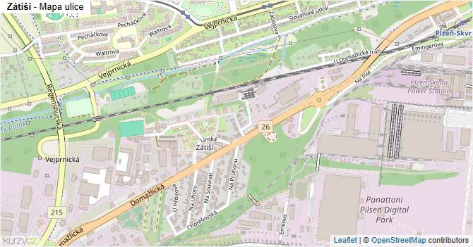 Zátiší - mapa ulice