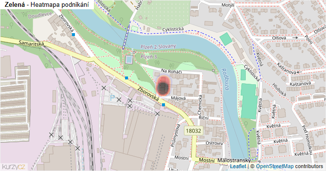 Zelená - mapa podnikání