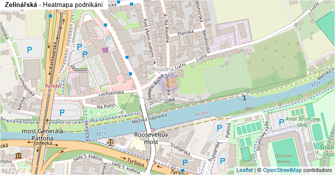 Zelinářská - mapa podnikání