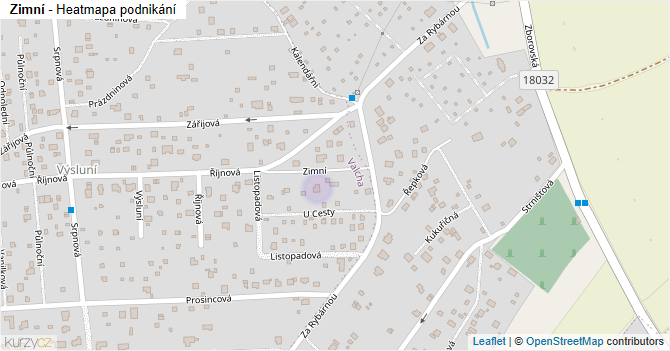 Zimní - mapa podnikání