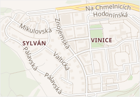 Znojemská v obci Plzeň - mapa ulice