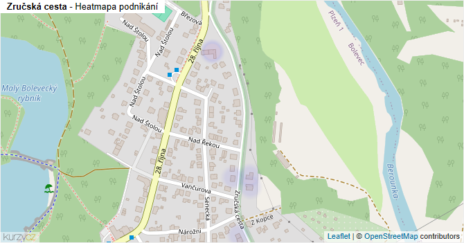 Zručská cesta - mapa podnikání